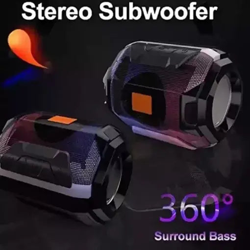 FRK-162 Mini Bluetooth Speaker | 3W Power Bass, Stereo Sound, Color Changing LED Light, Wireless Portable Speaker