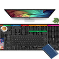 Anti-Slip Keyboard Pad with Excel Shortcut Keys – Large Desk Mat, Durable & Eco-Friendly