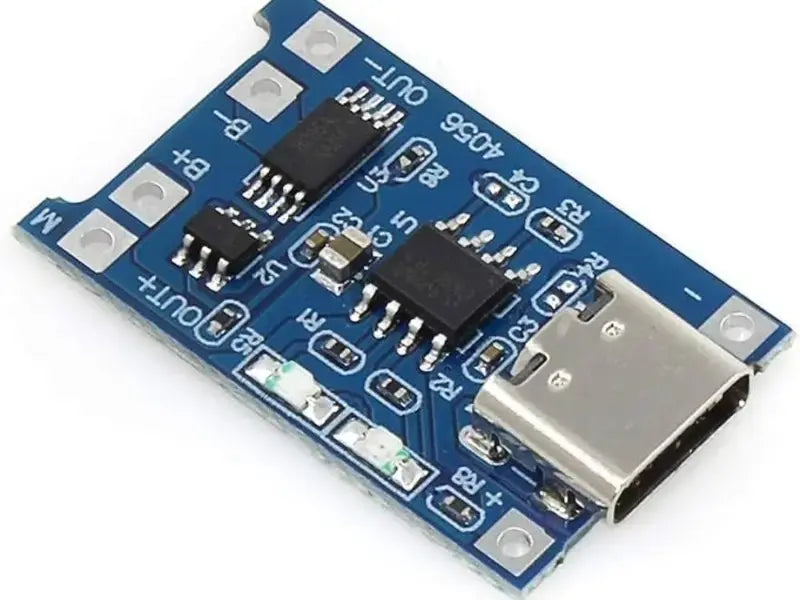 TP4056 1A Li-ion lithium Battery Charging Module With Current Protection - Type C Micro Controller Board
