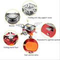 Portable Camping Stove | Windproof Butane Gas Burner | Foldable, Lightweight Outdoor Cooking Stove