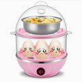 Double Layer Egg Boiler 14 Egg Electric Cooker Plastic Egg Steamer for Home Food