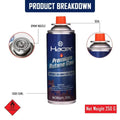 Portable Camping Gas Stove with 2 Butane Gas Refill Canisters ,Foldable Lightweight Furnace for Travel & Outdoor Cooking