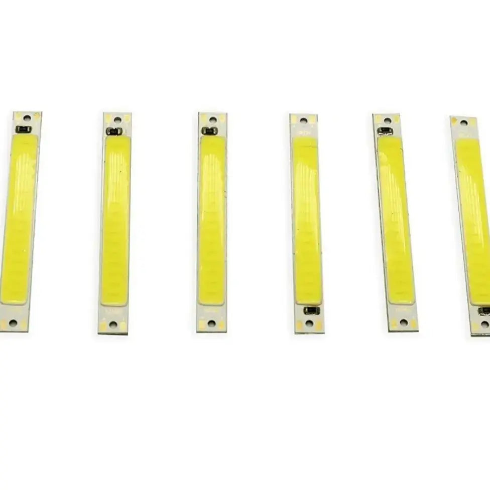 LED COB Light Bar Module 12V & 4V – Pure/Warm White, High Brightness DIY Lighting Strip (Pack of 5)
