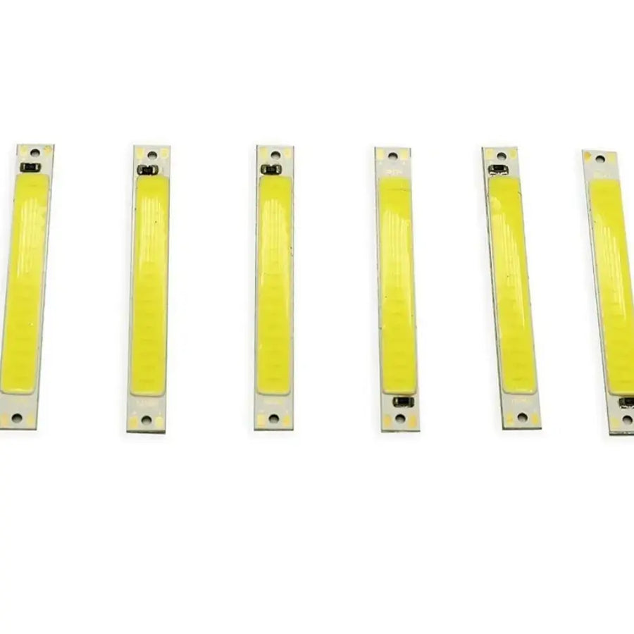LED COB Light Bar Module 12V & 4V – Pure/Warm White, High Brightness DIY Lighting Strip (Pack of 5)