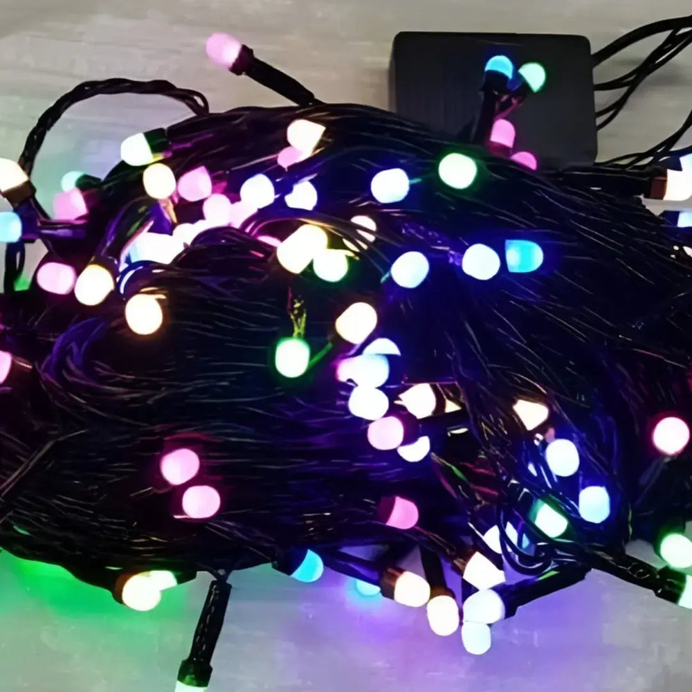 Frosted LED String Light 42 Lamps 12M – 8MM RGRB Multi Color Decoration Lights