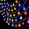 Round Crystal LED String Light 20 Lamps 4M – Multi Color Decoration Lights
