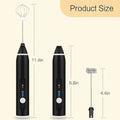 Rechargeable Handheld Milk Frother . 3 Speed Electric Foam Maker