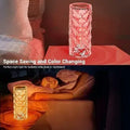 Crystal Diamond Rose Lamp