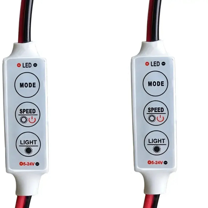 LED Strip Light Flasher Blinker Strip Controller Controller 6 Mode & 5 Speed (2 Pieces)