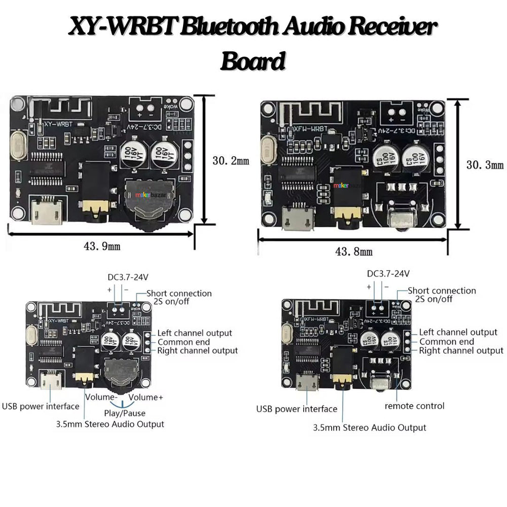 XY-WRBT Bluetooth Audio Receiver Board 5.0