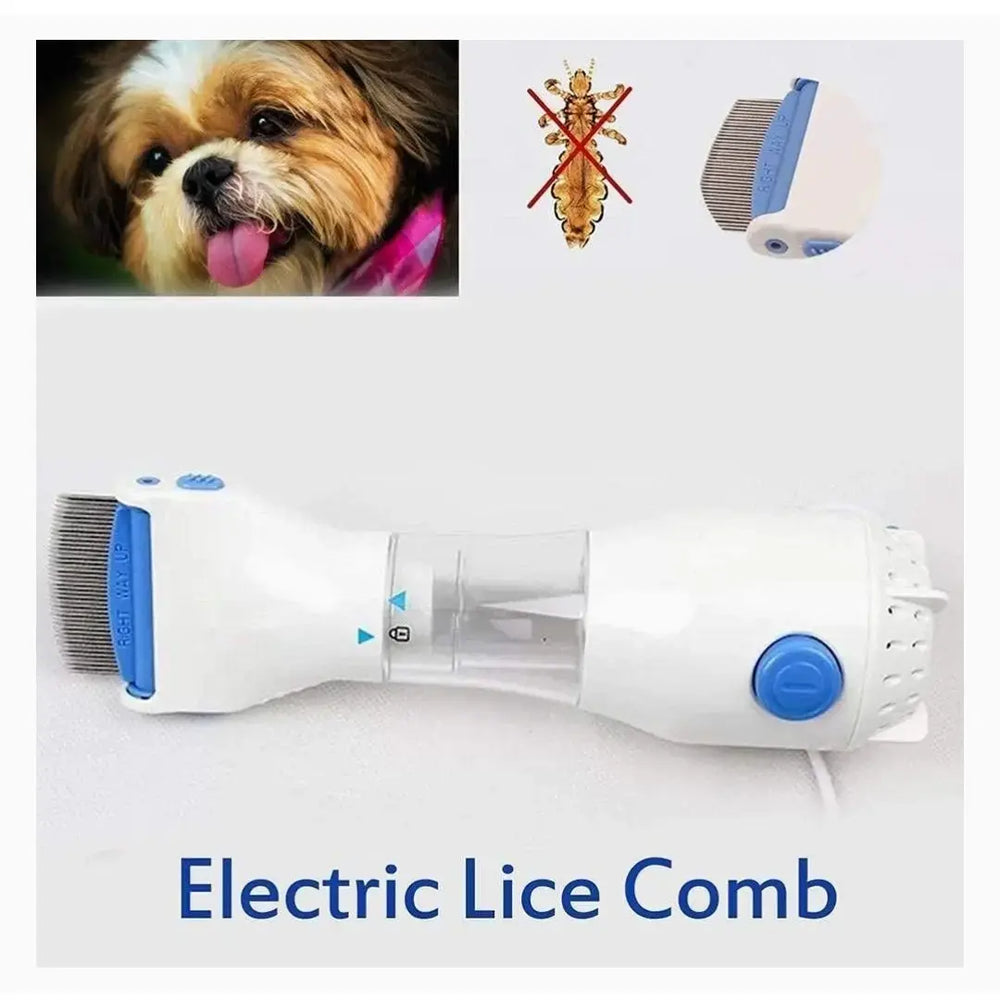 Hair Lice Removal Comb & Brush Set with Ionic Technology, Adjustable Heat & Airflow for Smooth, Frizz-Free Hair