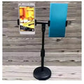 Dual Head Mobile & Tablet Stand | Height Adjustable with 360° Rotation