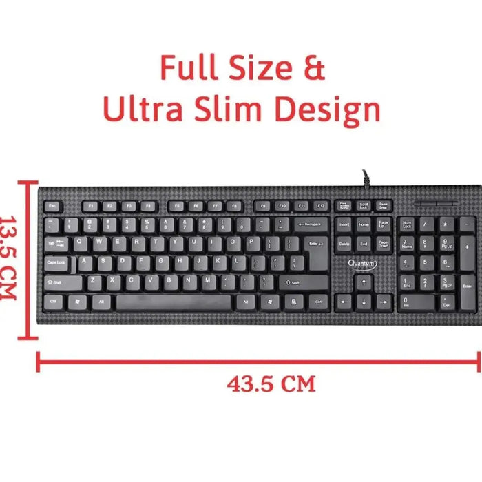ZEB-K51 Full-Sized USB Keyboard with ₹ Rupee Key, 12 Multimedia Hotkeys & 3-LED Function – Ergonomic Design