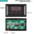 Electronics Crafts 12V-60V LED Digital Display battery Voltmeter Battery Voltage