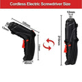 Cordless Electric Screwdriver Set Included Handle and LED Lights with carry Case