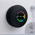 Large Suction Cup Waterproof Bluetooth Speaker with LED Light | Portable Wireless Shower Speaker | Bass Sound