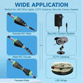 5 Pairs DC Power Jack Plug Adapter Connector (Male + Female, 2.1 x 5.5mm, 3V–24V, 5A Max)