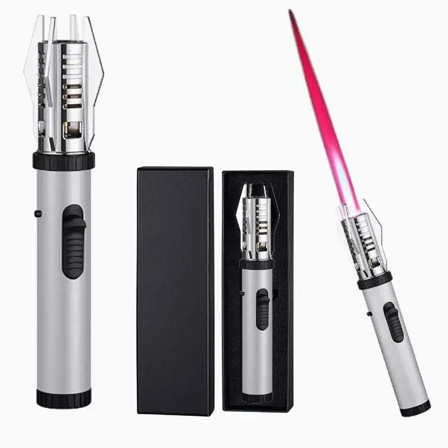 Lightsaber Lighter Torch, Metal Gas Windproof Lighter, Refillable Butane Lighter