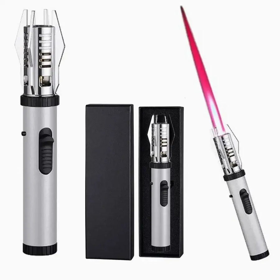 Lightsaber Lighter Torch, Metal Gas Windproof Lighter, Refillable Butane Lighter