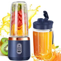 Portable Blender for Smoothies & Juices | 40W Rechargeable Juicer Mixer with 6 Blades, Ice Crush & 400ml Jar