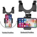 Car Rearview Mirror Phone Mount – 360° Adjustable Holder for Smartphones