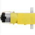 Electronic Spices Dual Shaft 3v Dc Gear Motor 9v Dc Motor Plastic for Toy Cars - Multicolor (Pack of 1)