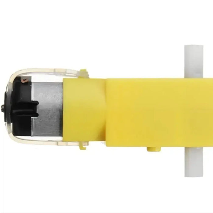 Electronic Spices Dual Shaft 3v Dc Gear Motor 9v Dc Motor Plastic for Toy Cars - Multicolor (Pack of 1)