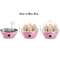 Single Layer Electric Egg Boilers 7 Egg Electric Cooker Plastic Egg Steamer for Home Food