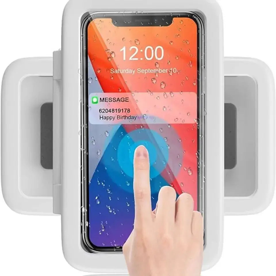 Shower Phone Holder Waterproof – Wall-Mounted Phone Case with HD Touch Screen for All Smartphones