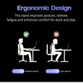 Portable Laptop Stand with Adjustable Height, Foldable Design & Overheating Protection