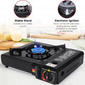 Portable Butane Camping Stove | Push-Button Starter, Temperature Control, Automatic Ignition Gas Burner
