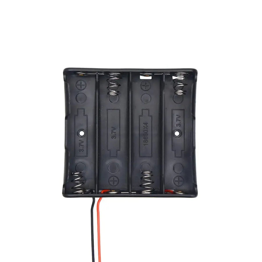 1PCS 18650 3.7V BATTERY 4 SLOTS BATTERY HOLDER BOX WITH WIRE LEADS