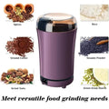 Electric Coffee Grinder | Portable 60g Bean & Spice Grinder with Stainless Steel Blades, One-Touch & Easy Clean