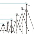 WT 3130 Aluminum Tripod (133CM), Universal Lightweight Tripod with Mobile Phone