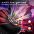 Large Suction Cup Waterproof Bluetooth Speaker with LED Light | Portable Wireless Shower Speaker | Bass Sound
