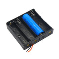 1PCS 18650 3.7V BATTERY 4 SLOTS BATTERY HOLDER BOX WITH WIRE LEADS