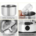 Stainless Steel Multifunctional Grinder | Portable Electric Coffee, Spice & Herb Grinding Machine 200W, 70g