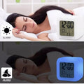 7-Colour LED Digital Alarm Clock