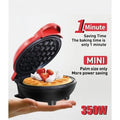 350W mini waffle maker