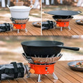 Camping Gas Stove 2800W with Piezo Ignition, Folding Portable Outdoor Cooker for Hiking & Picnic