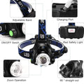 Rechargeable Waterproof LED Headlamp | Zoomable 4 Modes, Motion Sensor, USB Rechargeable Head Torch