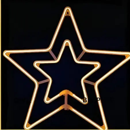 Big Neon Star 60CM – Warm White LED Decorative Star Light