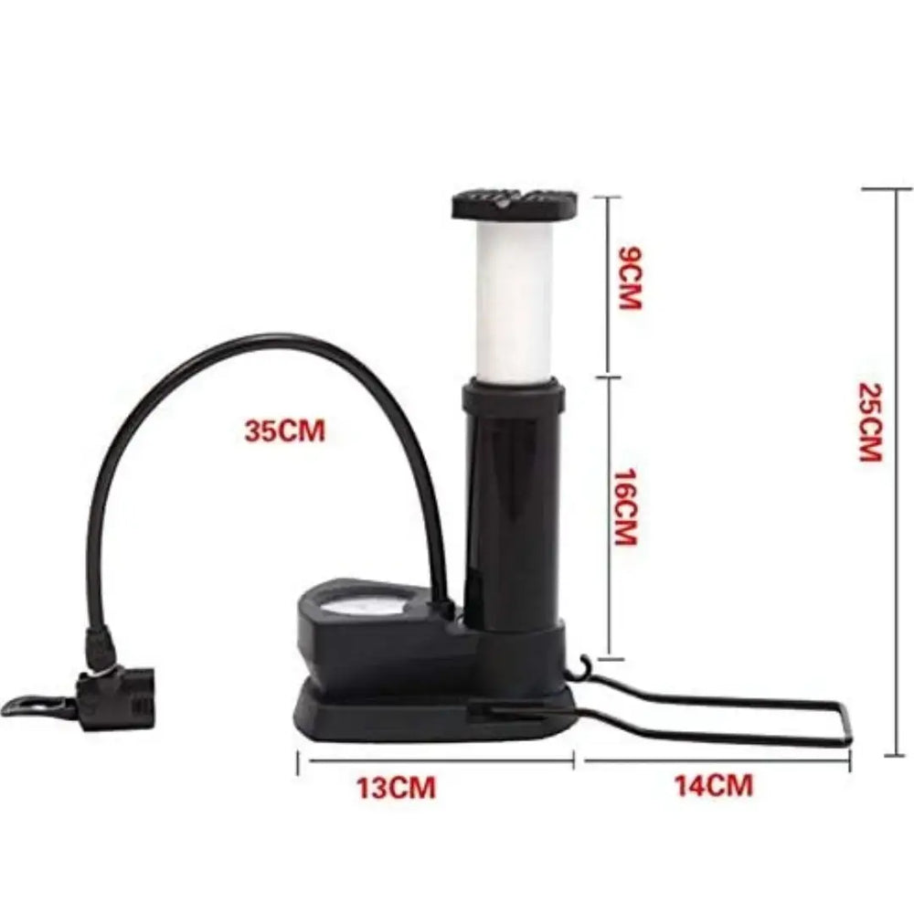Aluminium Car Pedal Air Pump, High Pressure Portable Foot Pump