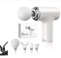 Portable handheld massage gun with massage heads