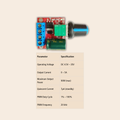 3V–35V 5A PWM DC Motor Speed Regulator with Control Knob