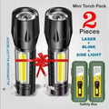 Mini Rechargeable Pocket Rechargeable Torch Light Pack of 2