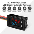 HIGH QUALITY Voltmeter (0-100V) & Ammeter (10A); Voltage & Current LED Display LED Module Electronic Hobby Kit