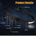LED Headlamp 230° Wide Beam | 350 Lumens Rechargeable USB-C Motion Sensor Waterproof Head Light