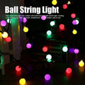 Round Crystal LED String Light 20 Lamps 4M – Multi Color Decoration Lights