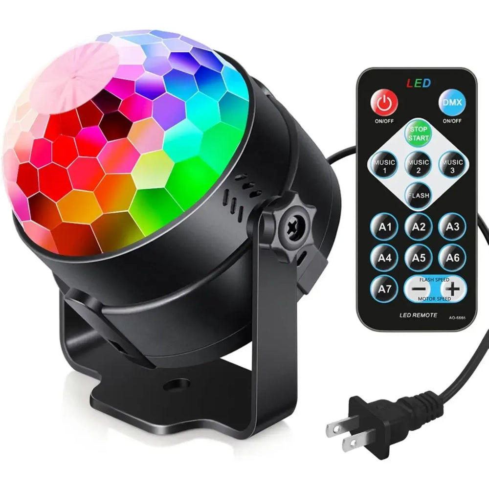 Sound Activated Party Hid Lights With Remote Control Dj Lighting,Rbg Disco Ball,